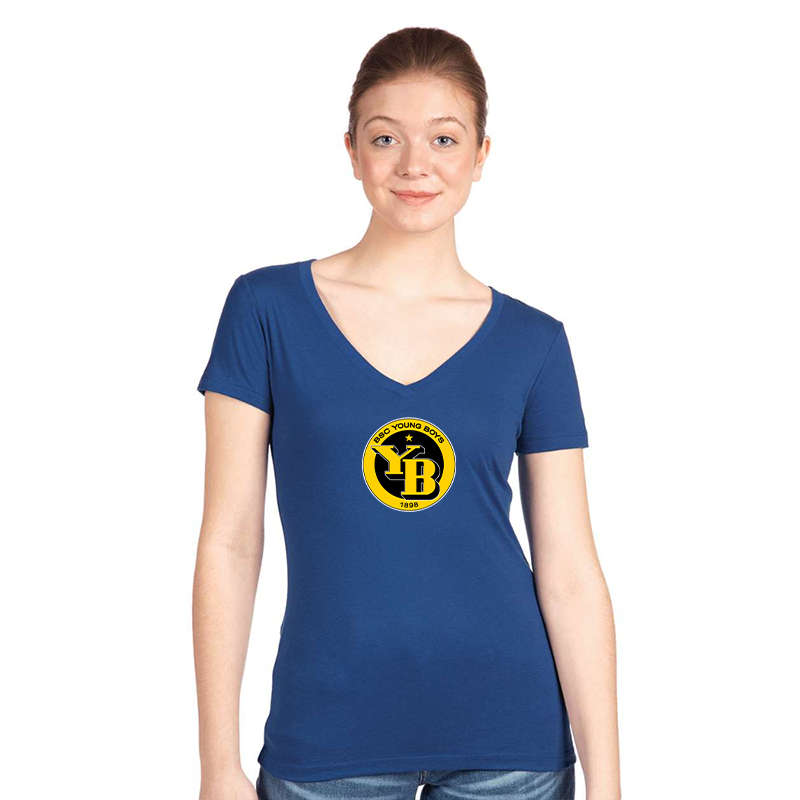 Women's  Young Boys Soccer Next Level V-Neck T-Shirt